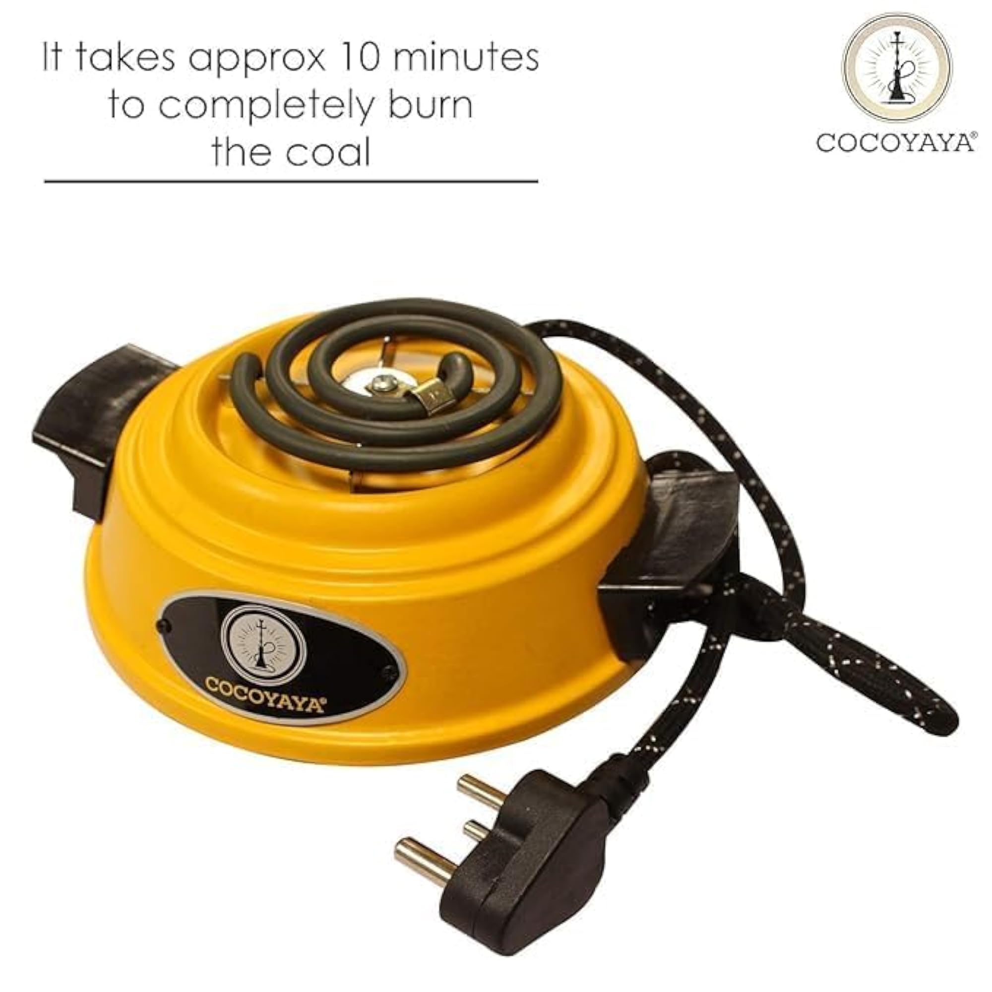 Electric Charcoal Burner Small Heater, 500 Watts